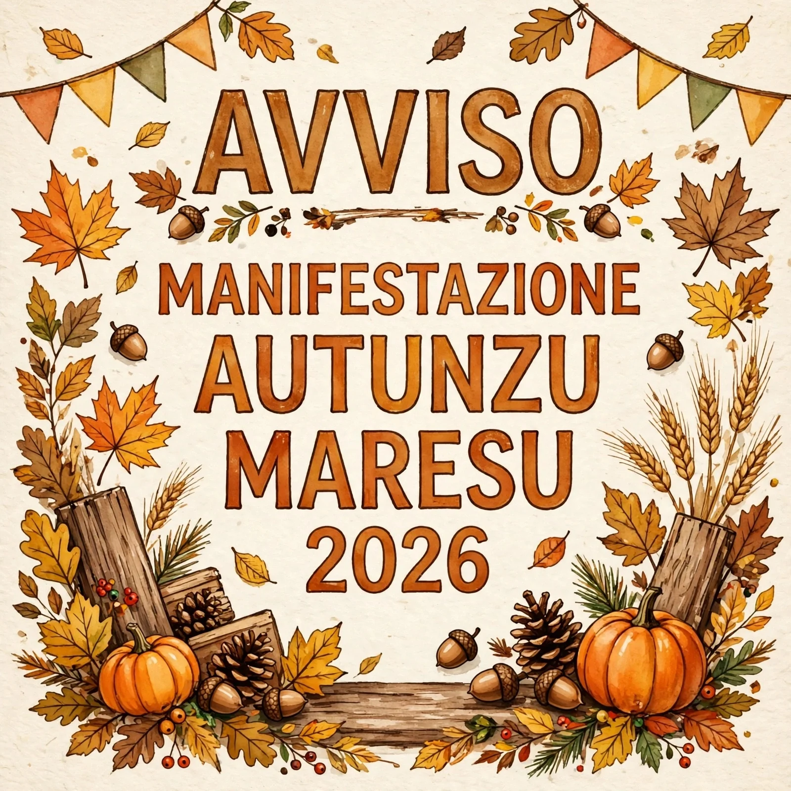 Avviso manifestazione autunzu maresu 2026