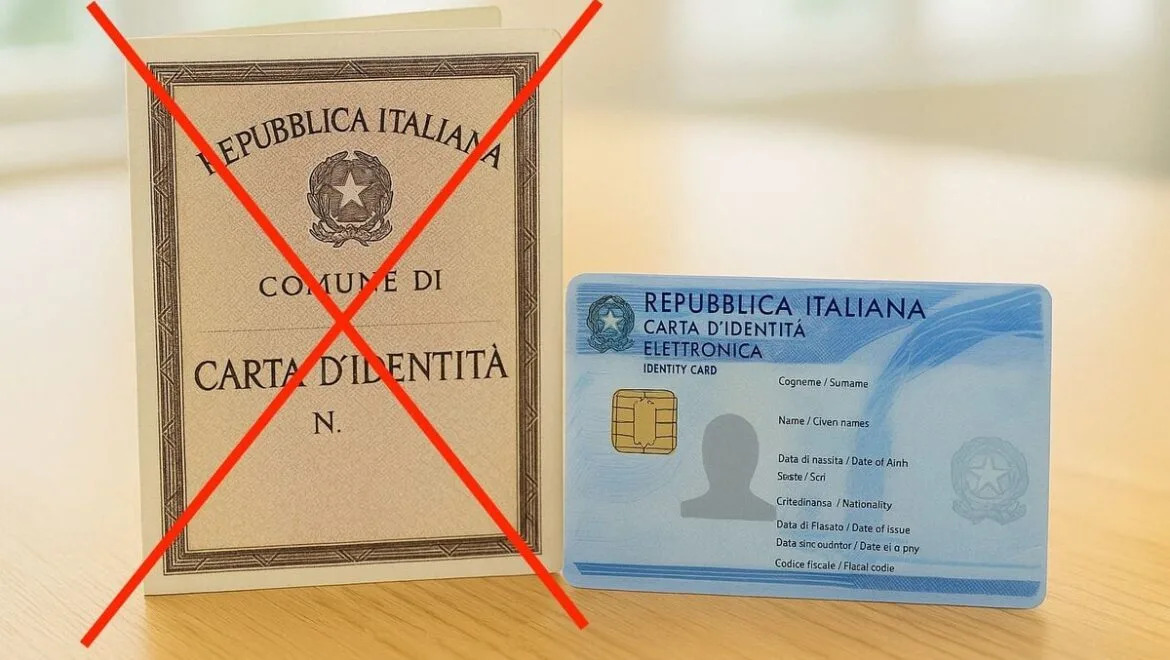 Cessazione validità della carta d’identità cartacea a partire dal 03 agosto 2026