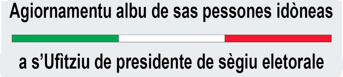 Agiornamentu albu de presidente de sègiu eletorale